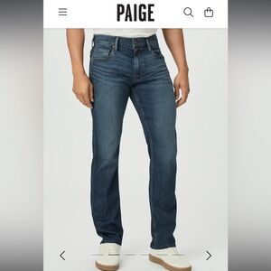 PAIGE Transcend Federal Slim Straight Jean 31x29